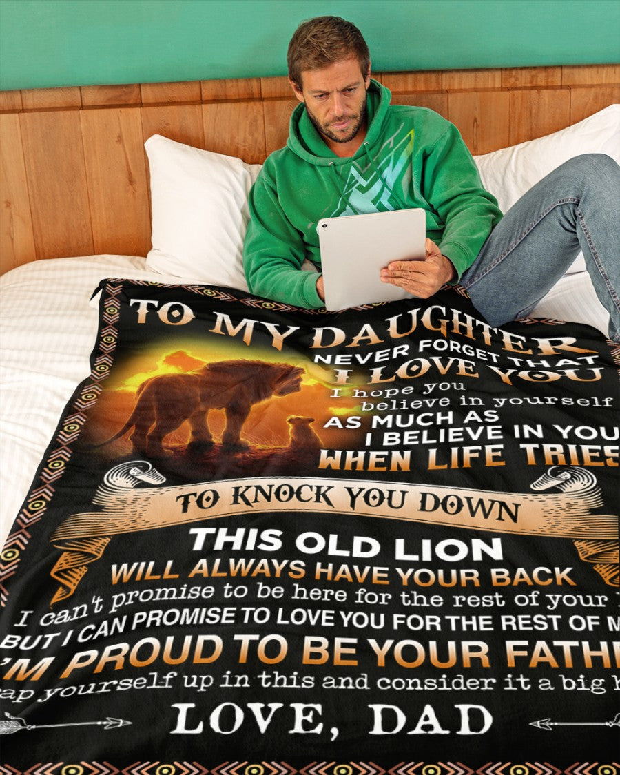 Special Gift For Your Daughter Blanket - From Dad