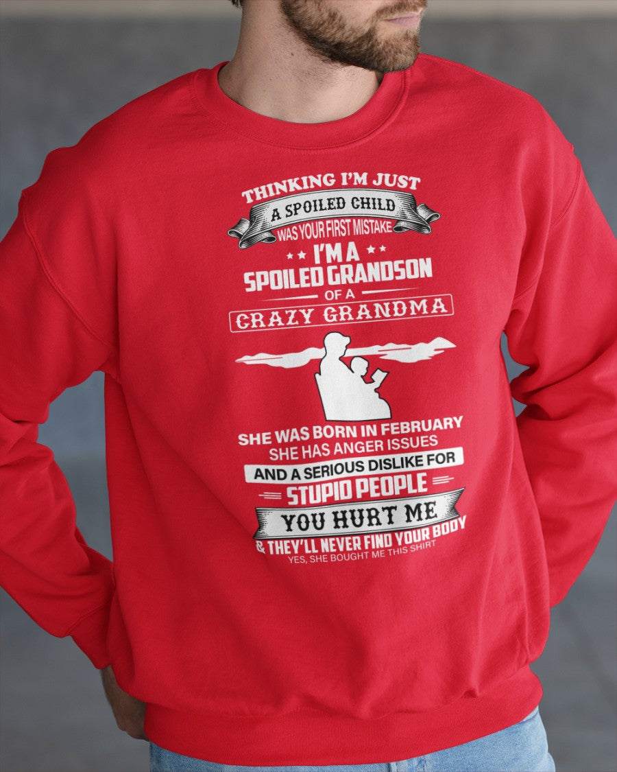 Camiseta "Mimado por la Abuela" Edición Febrero – De Abuela a Nieto NGHL02 (SKU-GMS2-02)