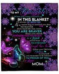 To My Daughter - Gift For Daughter Sherpa Fleece Blanket From Mom