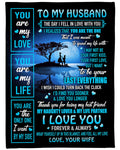 Gift for husband from wife blanket