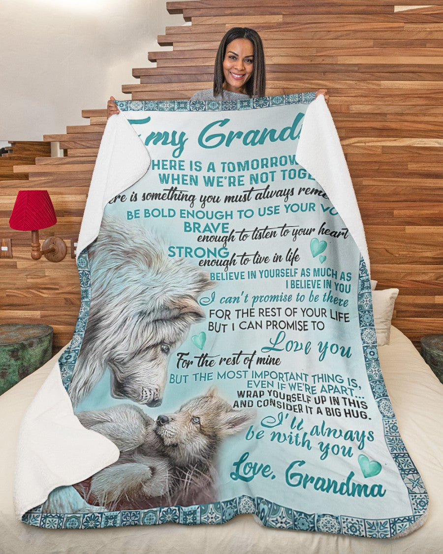 To My Grandson Blanket From Grandma (SKUB06-109)