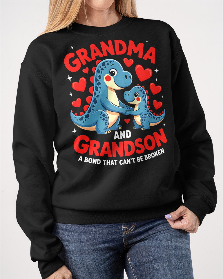 GRANDMA AND GRANDSON A BOND THAT CAN'T BE BROKEN DINOSAUR UNISEX T-SHIRT NGHL00 (SKU-GMS3)