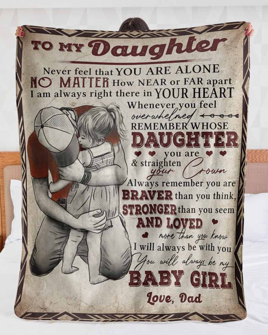Manta de regalo especial para tu hija - De papá
