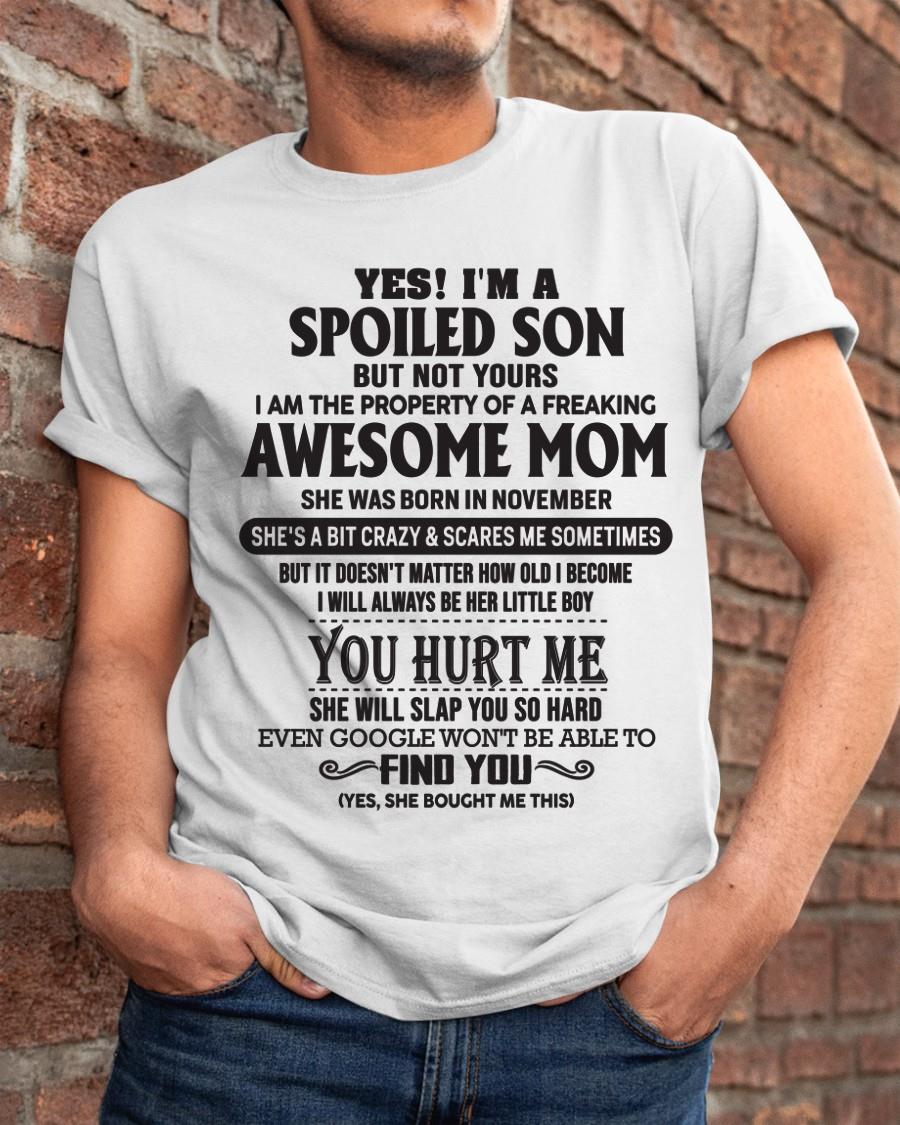 November - Gift for Son from a Legendary Mom ( SKU-MS01-11)