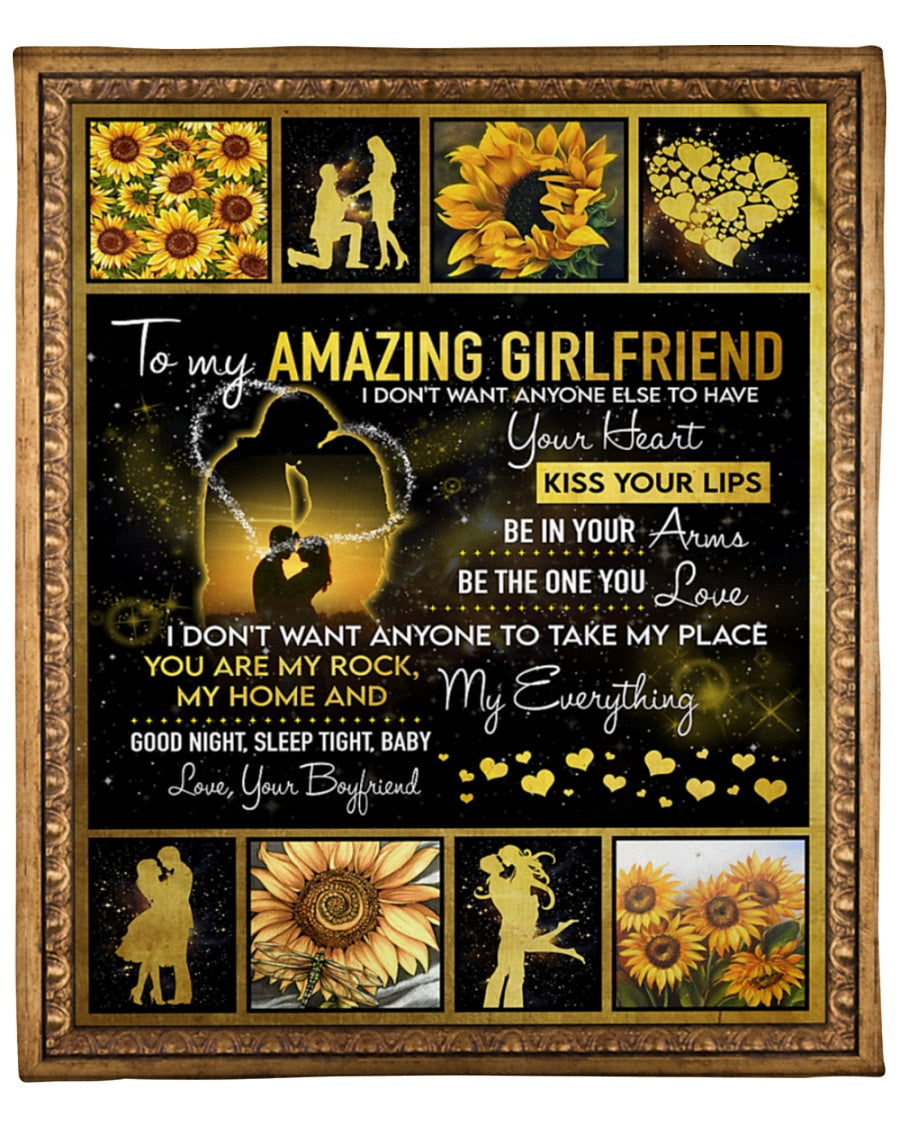Manta de regalo especial para mi novia de parte de mi novio
