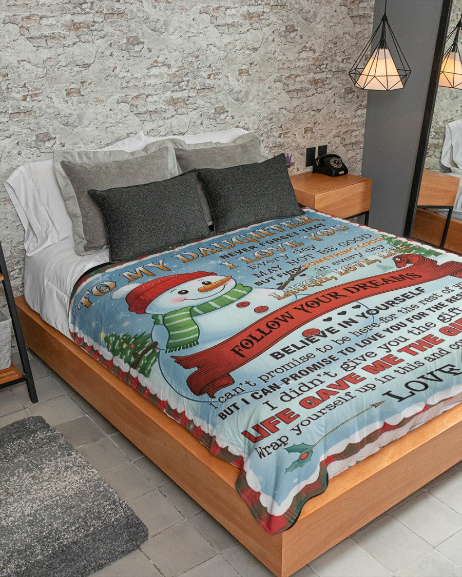 MANTA PARA MI HIJA DE PARTE DE PAPÁ – REGALO DE NAVIDAD - COMPLETA (SKUB11-19)
