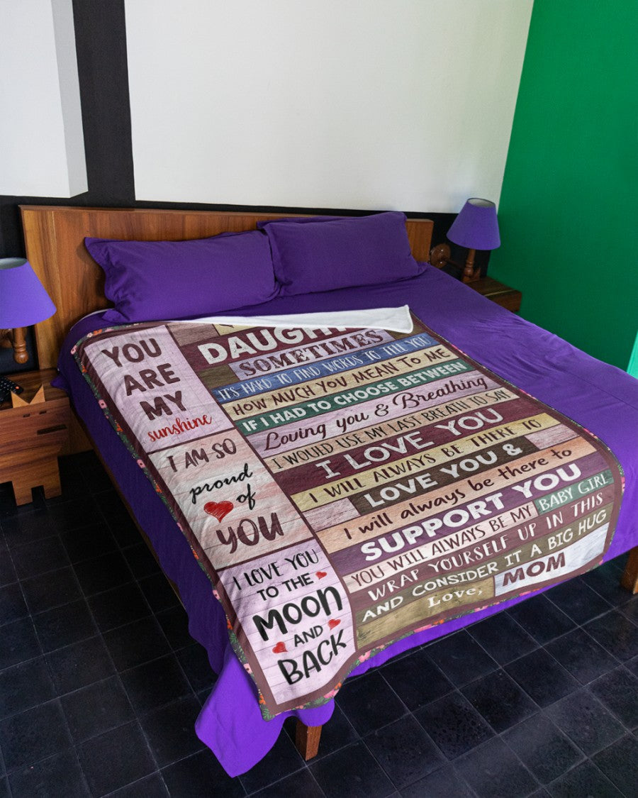 Manta de regalo especial para tu hija - De mamá