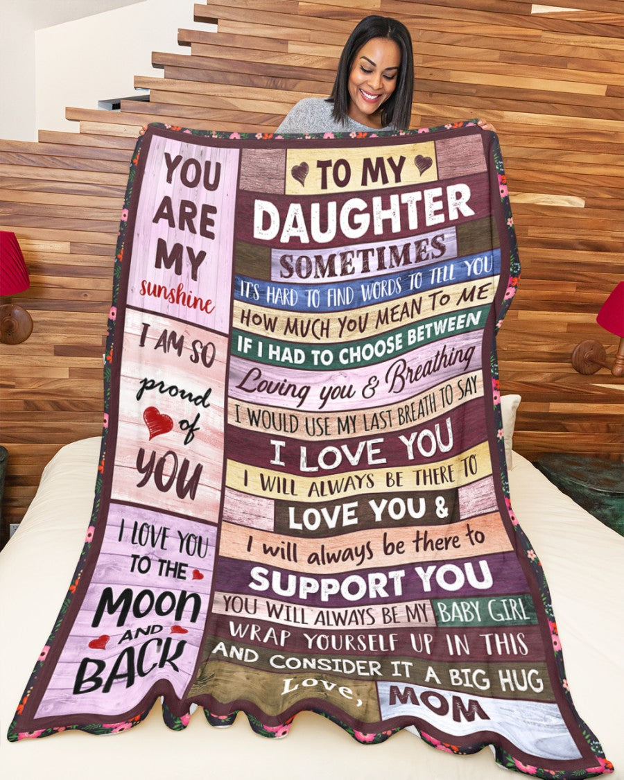 Manta "Regalo Especial Para Tu Hija" - De Mamá (SKUB06-57)