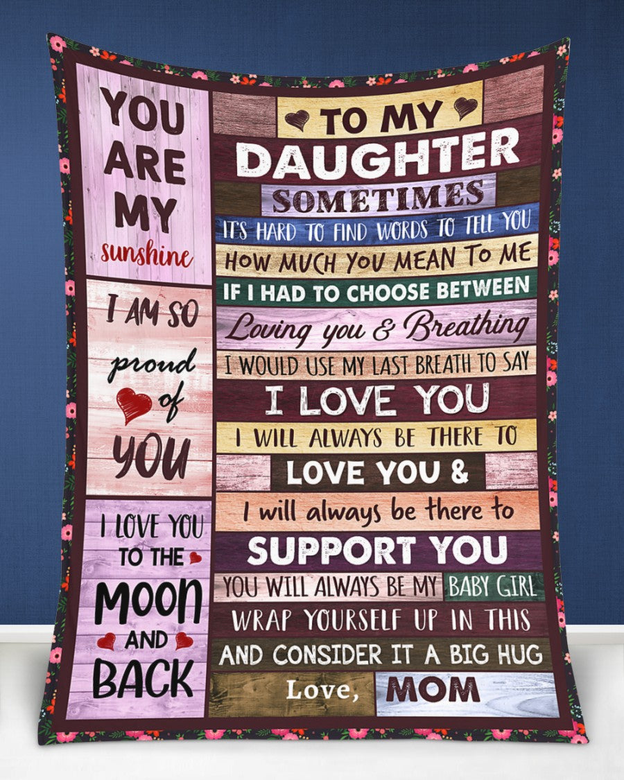 Manta de regalo especial para tu hija - De mamá
