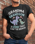 GRANDMA AND GRANDSON A BOND THAT CAN'T BE BROKEN DINOSAUR UNISEX T-SHIRT NGHL00 (SKU-GMS4)