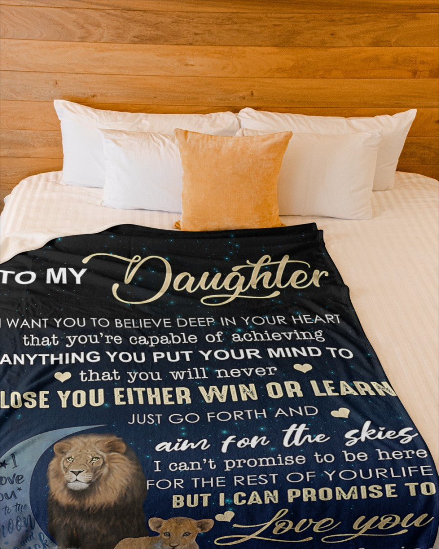 MANTA PARA MI HIJA - REGALO DE PAPÁ - REGALO CÁLIDO Y ACOGEDOR (SKUB11-91)
