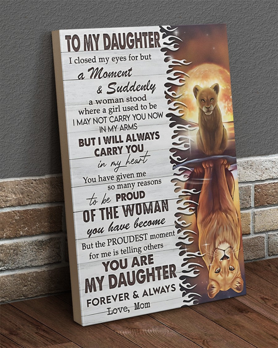 PARA MI HIJA DE MAMÁ LIENZO