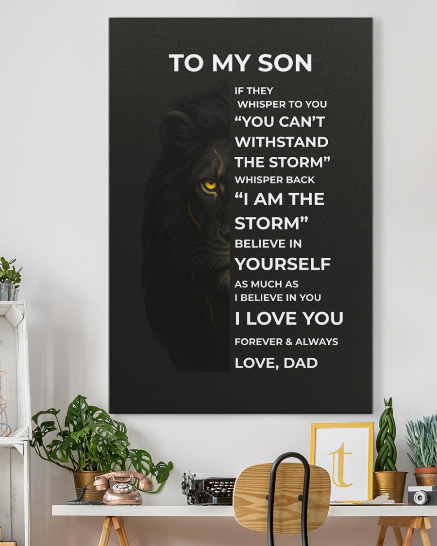 A MI HIJO DE PAPÁ LIENZO