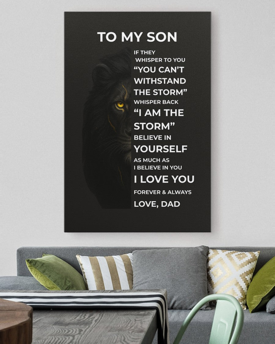 A MI HIJO DE PAPÁ LIENZO
