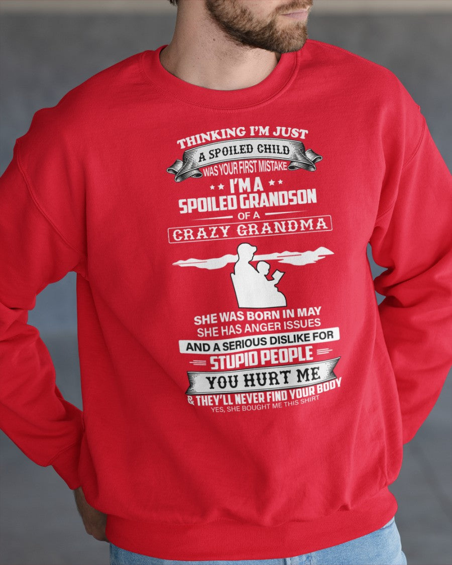 Spoiled by Grandma Shirt May Edition – From Grandma to Grandson NGHL05 (SKU-GMS2-05)