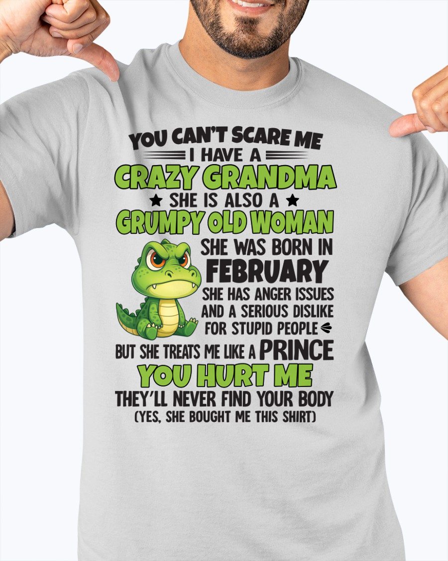 FEBRERO - NO PUEDES ASUSTARME - PARA MI NIETO - REGALO DE LA ABUELA - NGHL02 (SKU09-85-02)