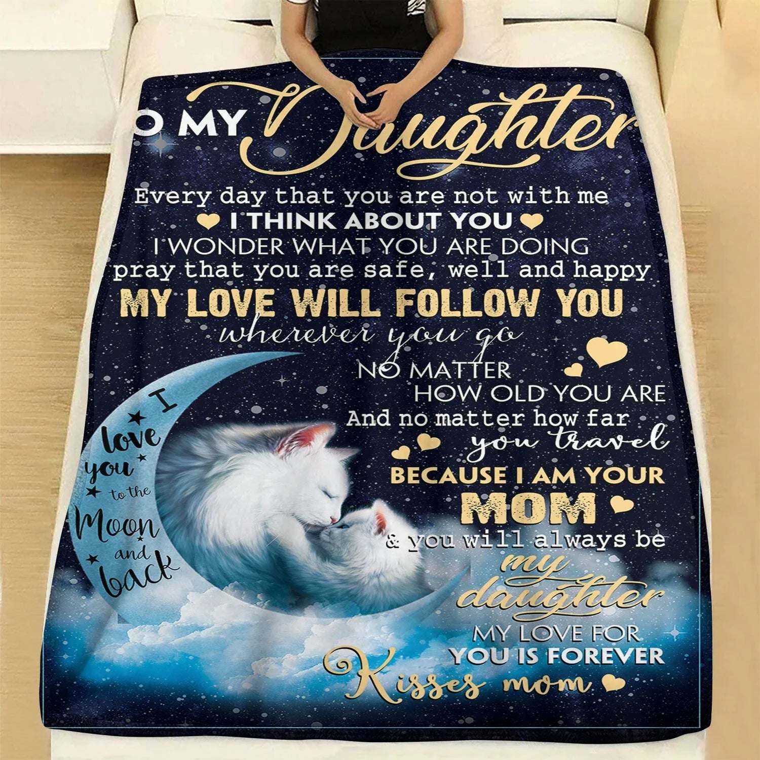 Manta de regalo especial para tu hija - De mamá