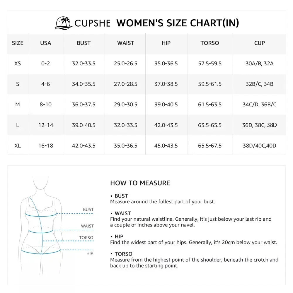 Vestido de baño Cupshe fruncido con espalda cruzada,