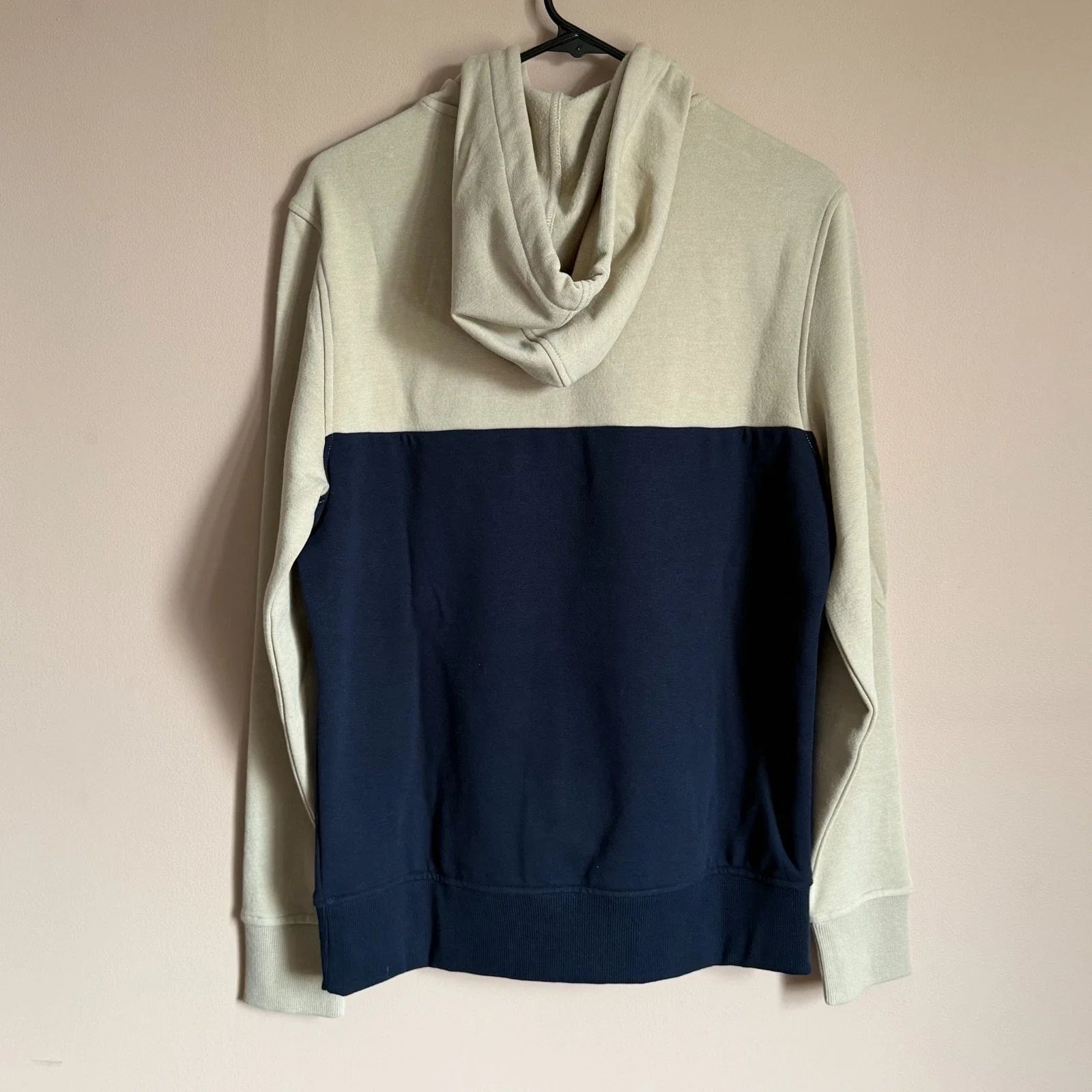 Michael Kors Sudadera con Capucha para Hombre, Azul y Canela, Talla G