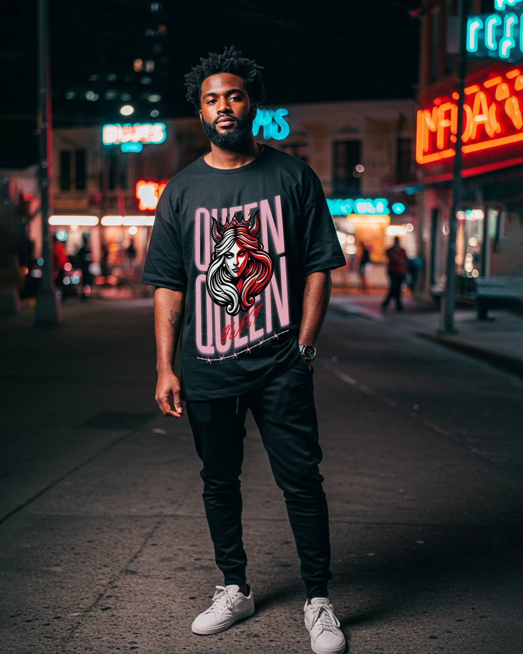 G West Queen Oversized Men's T-Shirt