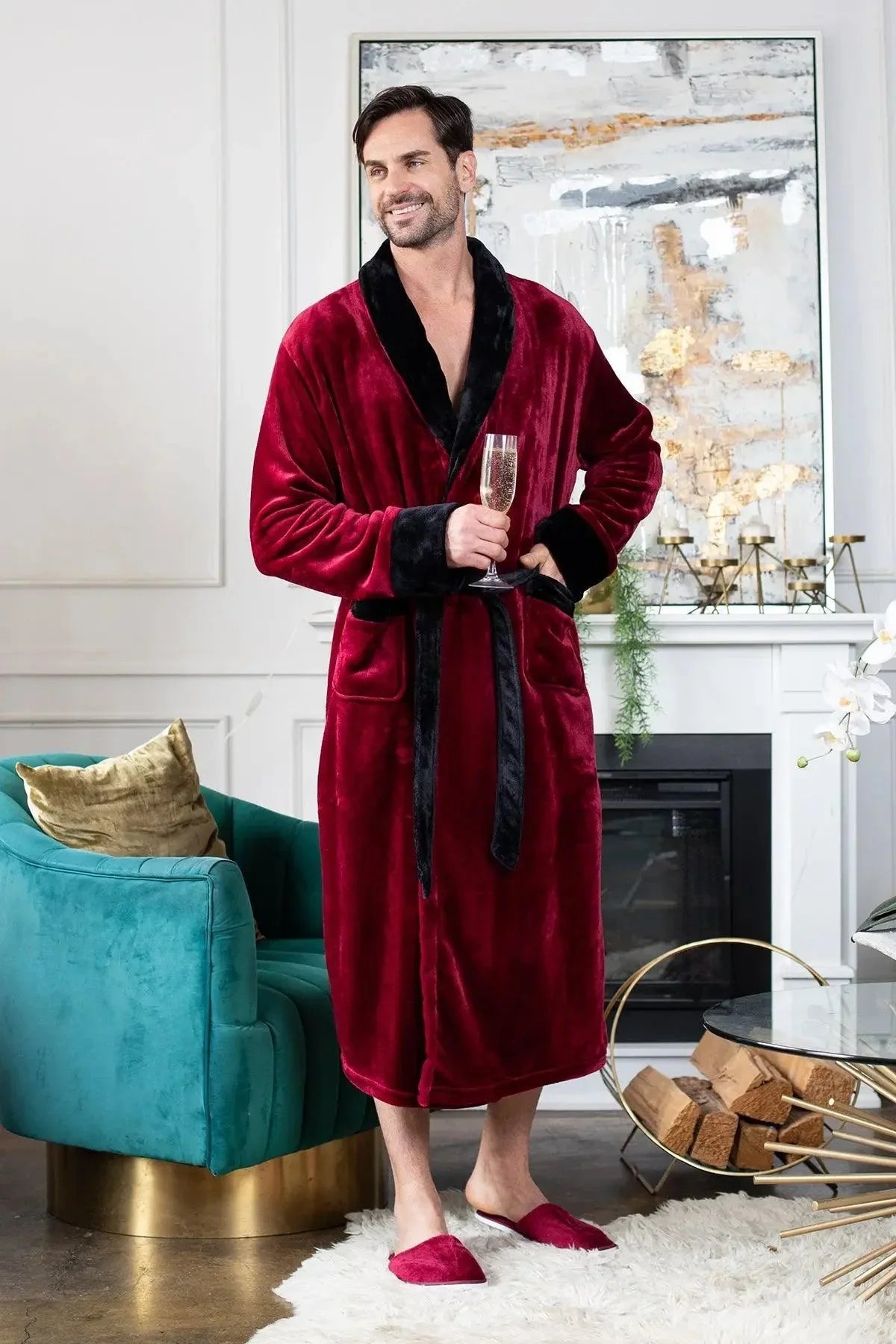 Batas de felpa acogedoras para hombres – Hechas para la comodidad, diseñadas para durar