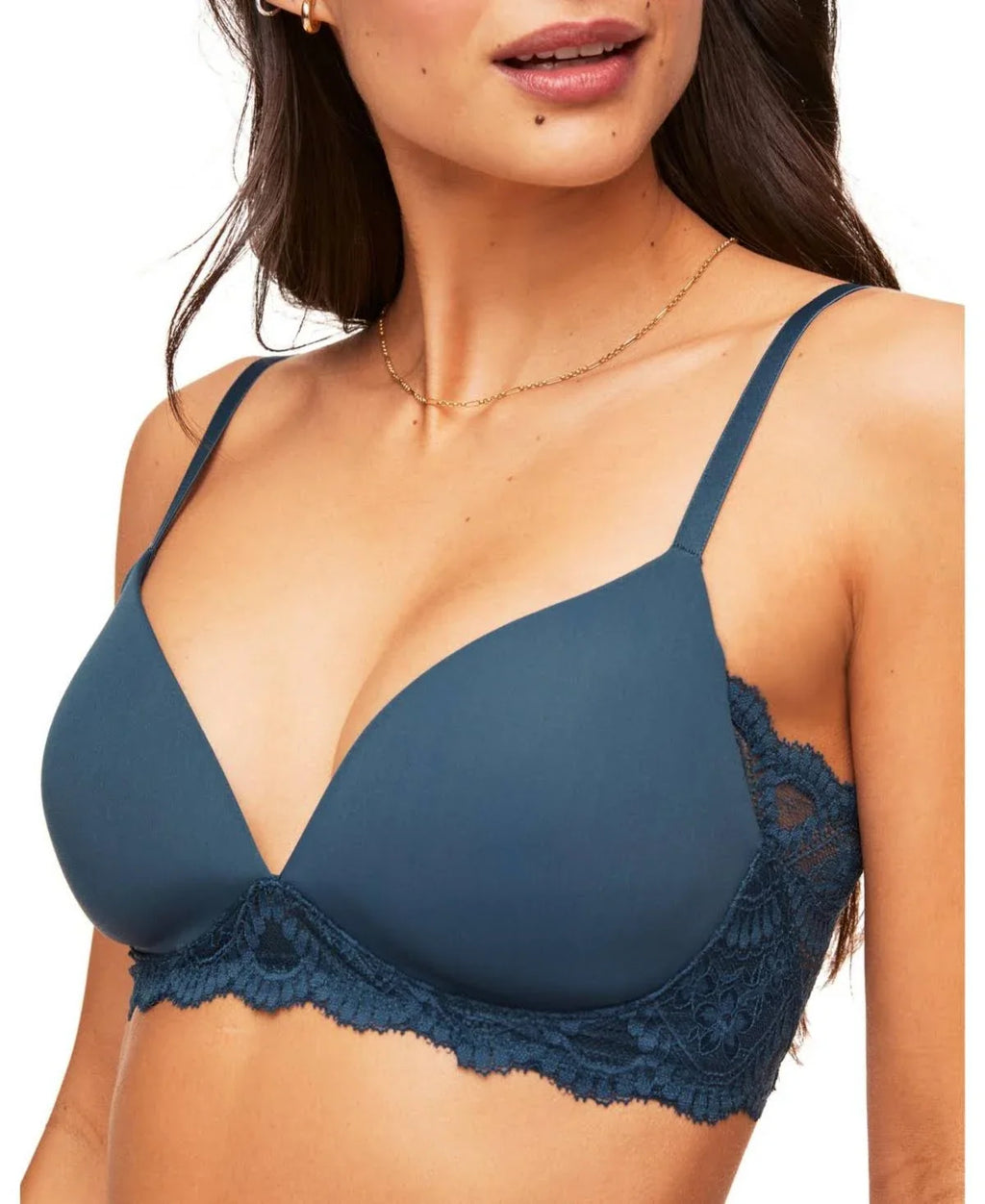 Adore Me Sujetador Janey Contour Plunge para Mujer - Azul Oscuro