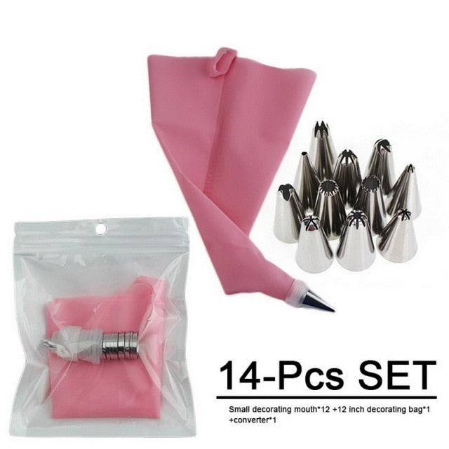 Silicone Cake Decorating Tools Kitchen Baking Accessories Piping Bag For Baking Piping Bag And Tips Cake Decorating Supplies Cake Decorating Tool