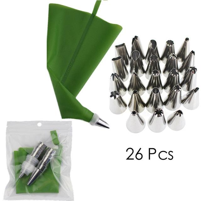 Silicone Cake Decorating Tools Kitchen Baking Accessories Piping Bag For Baking Piping Bag And Tips Cake Decorating Supplies Cake Decorating Tool