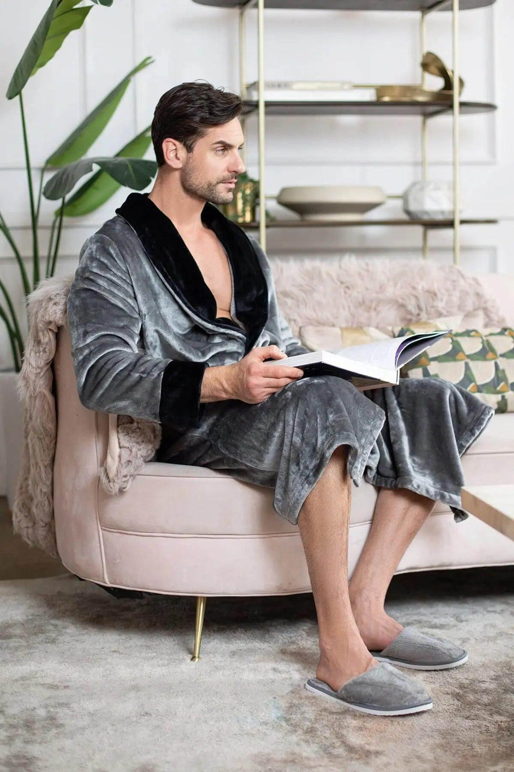Batas de felpa acogedoras para hombres – Hechas para la comodidad, diseñadas para durar