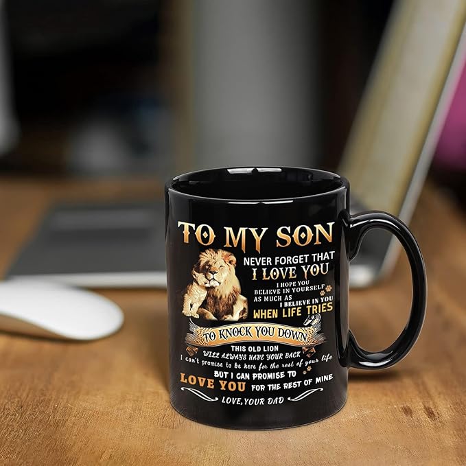 Regalo perfecto de cumpleaños o Navidad – Taza de Papá para mi Hijo