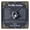 PARA MI AMOR DE PARTE DE TU ESPOSO COLLAR - REGALO PERFECTO PARA SAN VALENTÍN - Collar Premium Amor Eterno (SKUJ12-295)