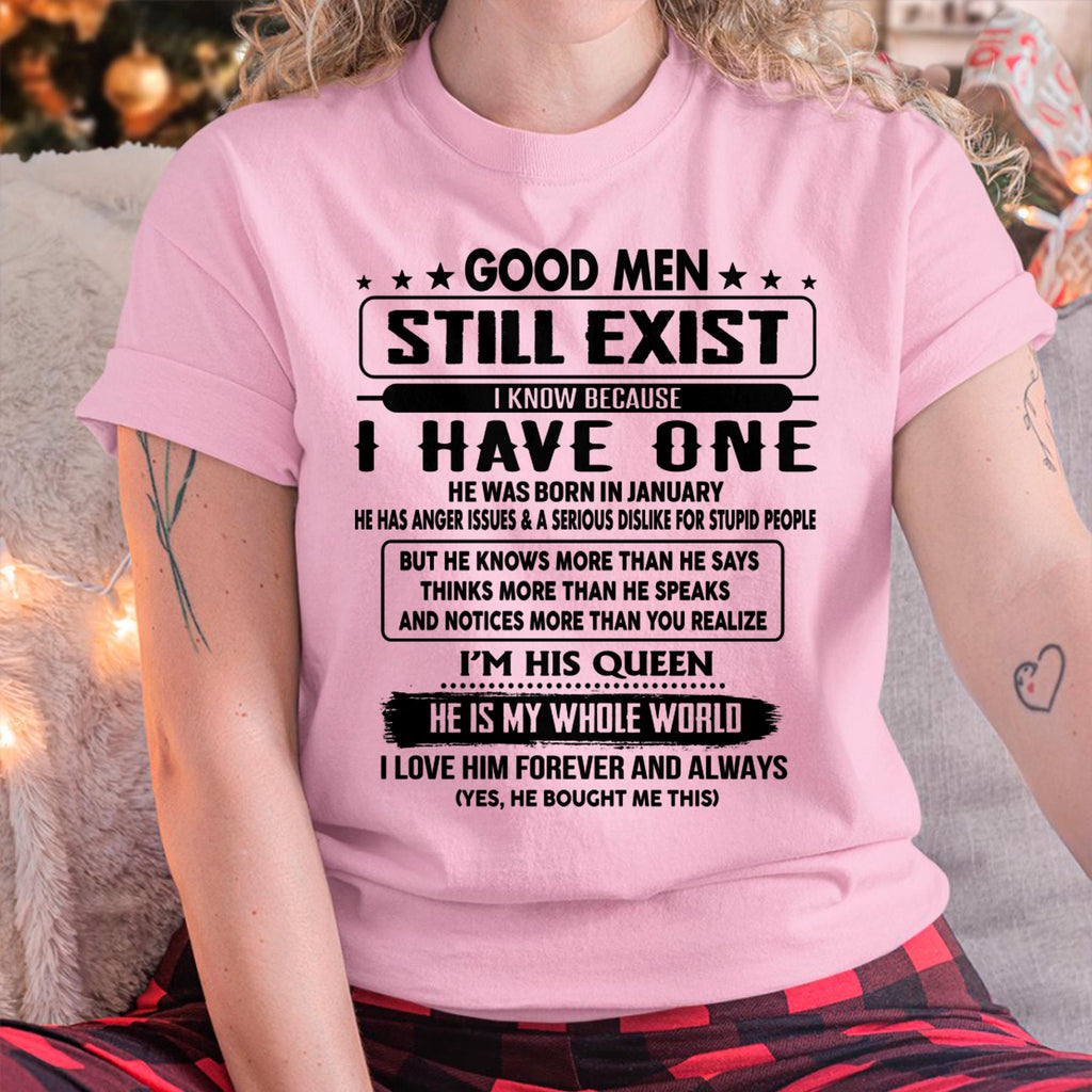 Enero - Los hombres buenos aún existen - regalo para tu novia, esposa de parte de tu esposo - NGHL01 (SKU-GM-01)