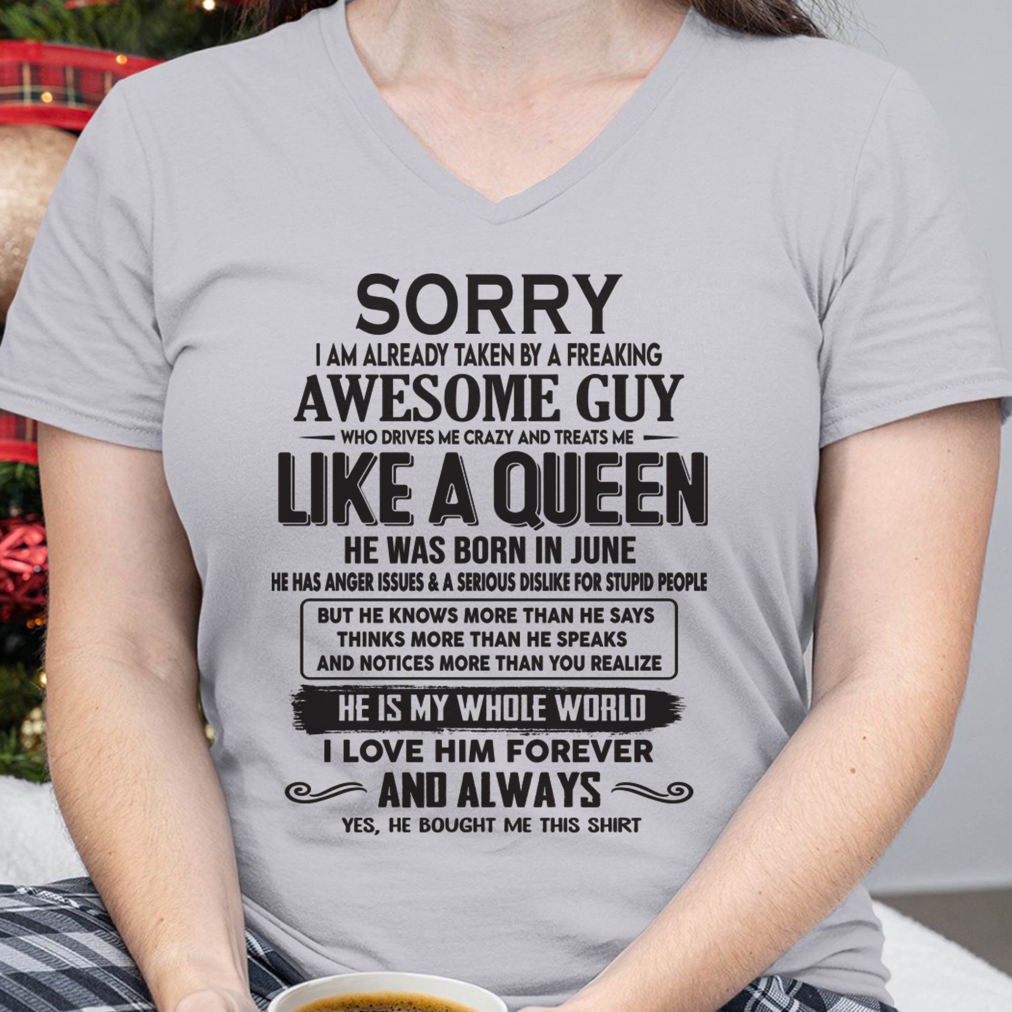 Junio - Lo siento, ya estoy ocupada con un chico increíble - Regalo de esposo para esposa - NGHL06 (SKU08-25-06)