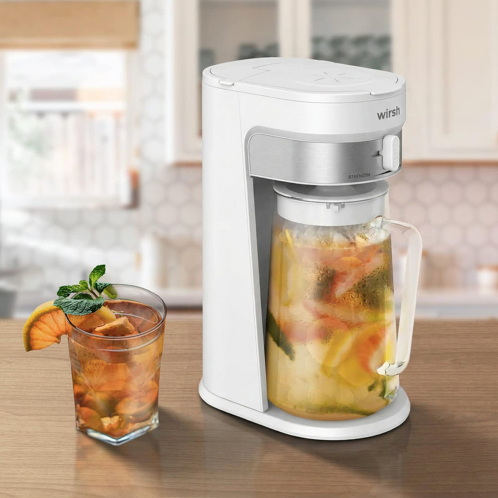 Wirsh Iced Coffee Maker,  Iced Tea Maker with 85 Ounce Pitcher,Strength Control and Reusable Filter